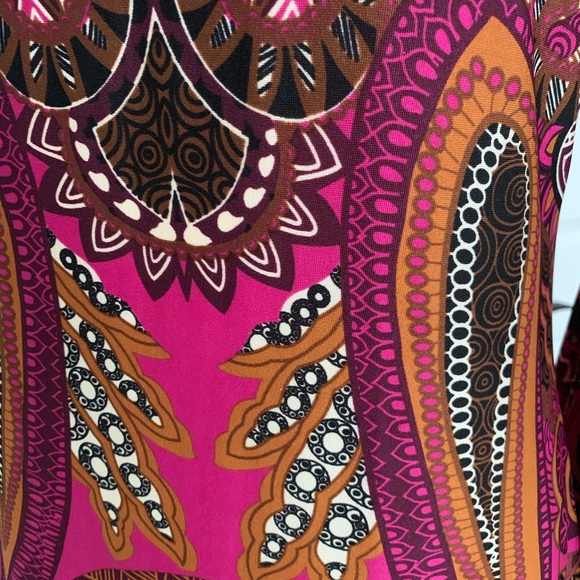 Bailey Blue MIDI Dress with Paisley Print Bell SLV - Picture 4 of 7